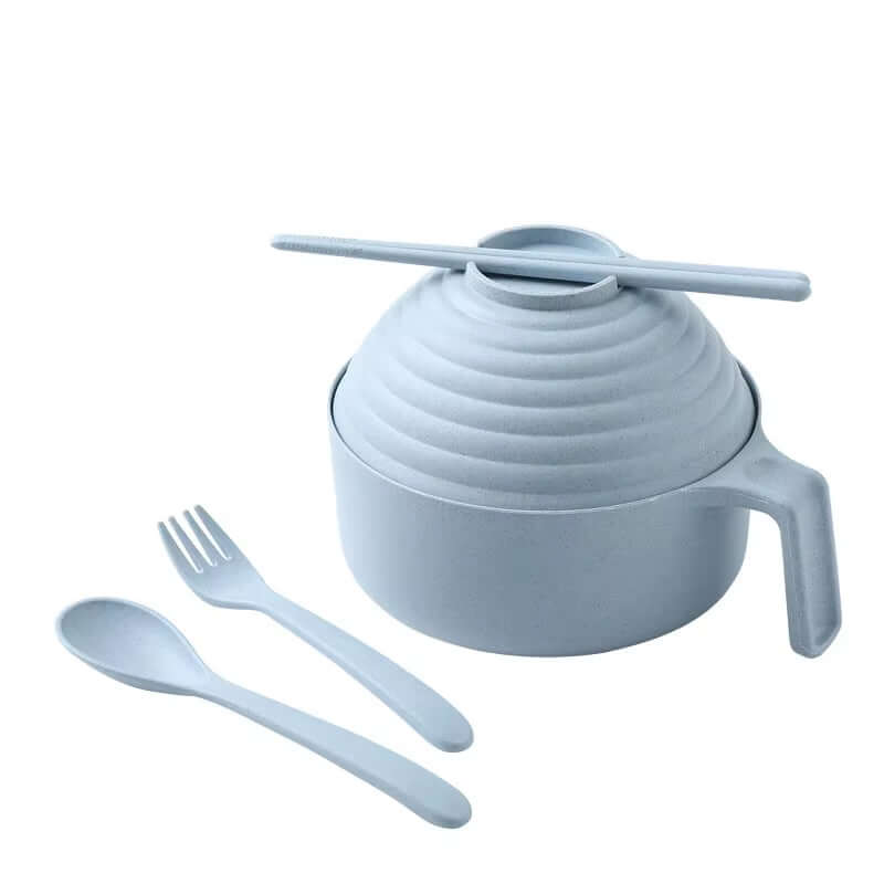 5Pcs Wheat Straw Anti-Hot Bowl Microwavable Bowl